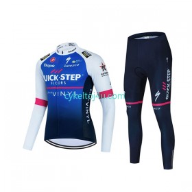 Quick-Step Alpha Vinyl Team Cykeltrøje Langærmet + Cykelbukser 2022 N001